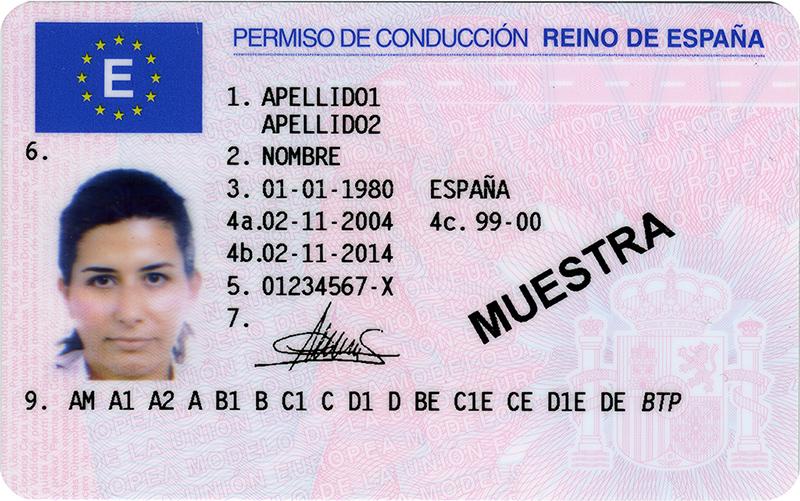 Spanish driving licence